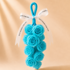 Aqua Bloom Rose Decorative Soap