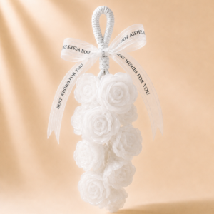 Snow White Roses Decorative Soap