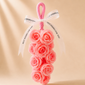 Coral Pink Rose Decorative Soap